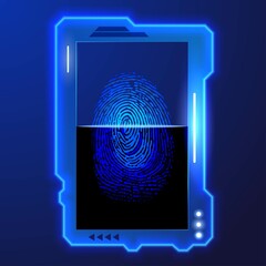 Digital panel light fingerprint
