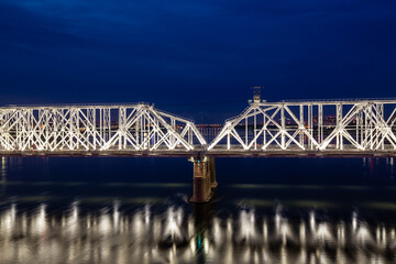 Naklejka premium View of the railway bridge
