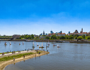 Warszawa - Regaty na Wiśle © Drone in Warsaw