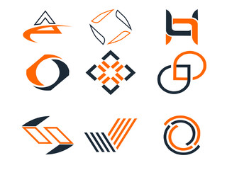 Flat design icons, Vector logo design, Logo images for Free EPS