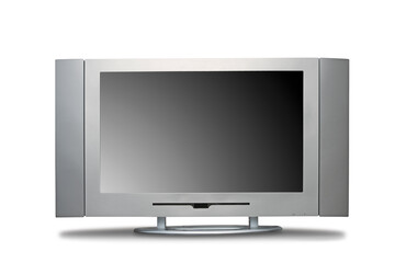 Televisión de plasma sobre fondo blanco. plasma television on white background