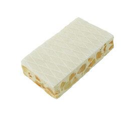 Dulce, turrón de almendras, navidad. Sweet, almond nougat, Christmas.