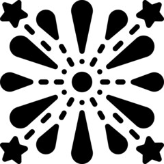 Firework icon, Festa junina related vector