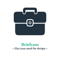 briefcase icon in trendy flat style isolated on white background.  Bag symbol sign for web and mobile apps.