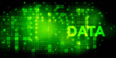 2d illustration data security concept