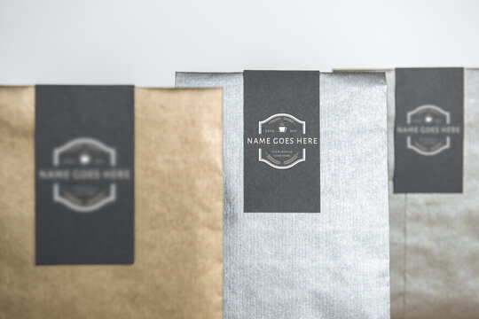 Coffee bags with logo