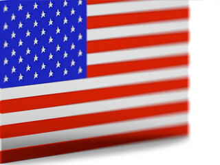 us/america/states flag 4th july independence day in 3d
