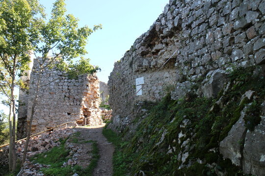 Turna castle near Zadiel canyon, east Slovakia