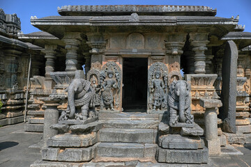Bucesvara Temple, Koravangala, Hassan, Karnataka state, India. This Hoyasala architectural temple was built in 1173 A.D.