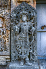 Bucesvara Temple, Koravangala, Hassan, Karnataka state, India. This Hoyasala architectural temple was built in 1173 A.D.