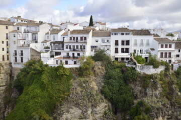 Ronda, Spain - 08 november 2019: the Puente Nuevo Bridge over the Tajo Gorge.