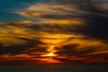 Fototapeta na wymiar Sunset in Orange County, California 