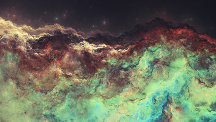 Fototapeta premium Clouds of miasma nebula