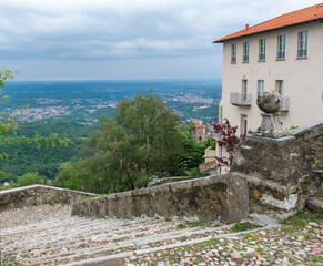 Views from the famous Unesco site in Varese, Italy. Sacro Monte. 05 June 2022