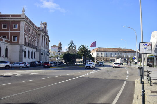 Cadiz, Spain - 06 november 2019: Urban landscape of Cadiz