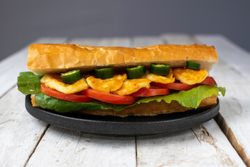 halloumi cheese sandwich 