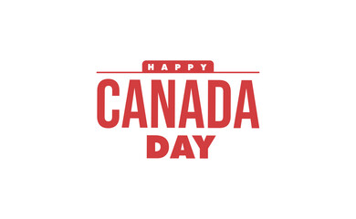 Canada day banner. Canadian red leaf.