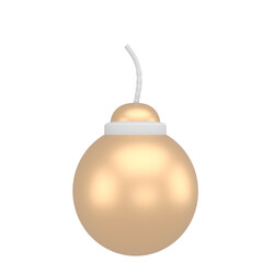 3D render bomb icon. 3D rendering bomb icon.
