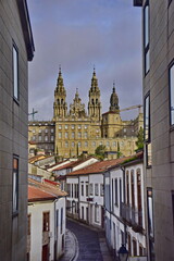 Naklejka premium View of Santiago de Compostela