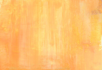 Hand painted texture. Versatile artistic image for creative design projects: posters, banners, cards, magazines, book covers, prints and wallpapers. Orange background.