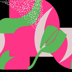 Abstract seamless pattern withe various lines andfiguras. Rainbow shapes, curves, arcs. Hand drawn vector scribble illustrations.Design in Scandinavian style for business presentation.