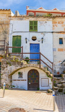 Beautiful mediterranean style facade with original staircase and shape