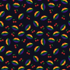 LGBT cherry pattern