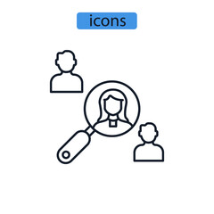 hire icons  symbol vector elements for infographic web