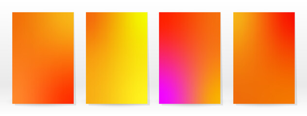 Fototapeta premium Minimal Poster. Pastel Soft. Rainbow Gradient Set.