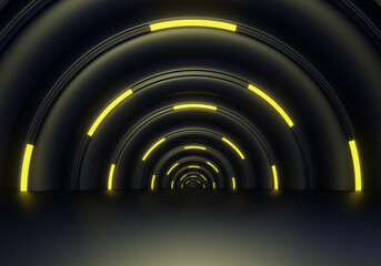 Fototapeta premium dark rings background with light