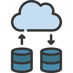 Upload Download Data Icon