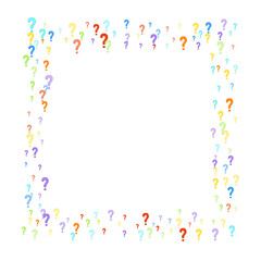 Question marks Quiz doubt survey faq public poll.