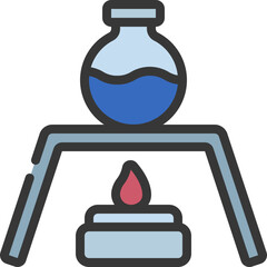 Heating Raised Beaker Icon