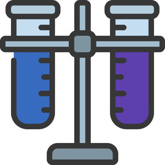 Holding Two Test Tubes Icon