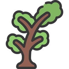 Leaning Tree Icon