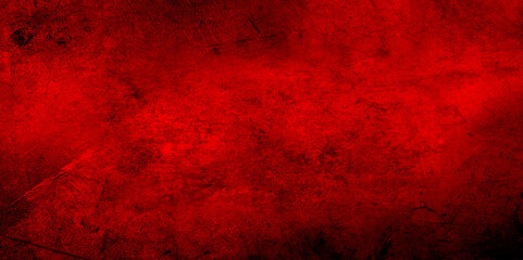 Red textured concrete wall grunge background