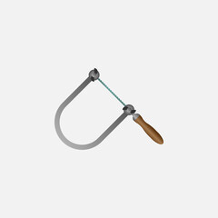 Saw Icon. Cartoon of Sickle Vector