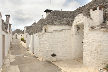 Trulli of Alberobello typical houses. Apulia, Italy.