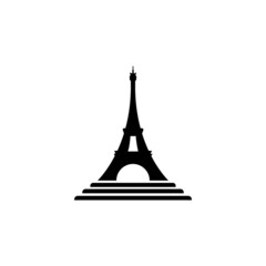 Eiffel Tower icon logo vector design template