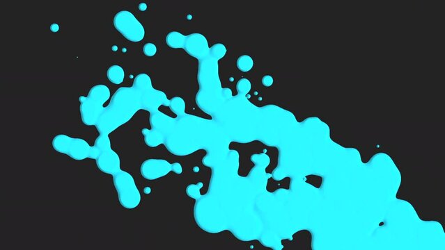 Abstract blue liquid and splashes spots, motion business and corporate style background