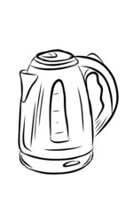 coffee cup illustration Drawing logo decor element postcard advertising sketch home appliances kitchen utensils