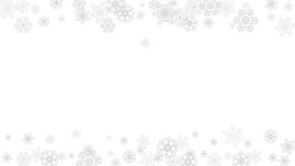 Fototapeta premium Christmas and New Year snowflakes