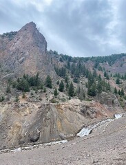 mountain road in the mountains