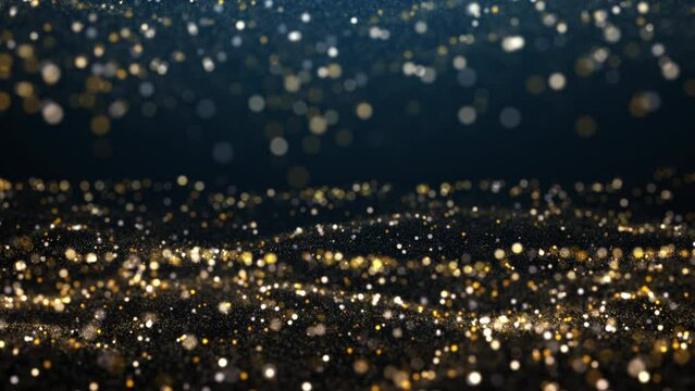 Gold Dust Particle Background for Award Ceremony, Event, and Wedding, etc.