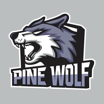 Cruel Wise Wolf Mascot Logo