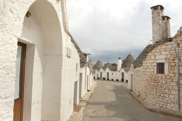 Trulli of Alberobello typical houses. Apulia, Italy.