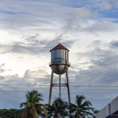 water tower on the beach