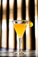 glass of sidercar drink