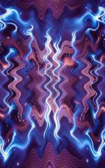 Fototapeta premium Abstract background neon of acrylic oil paints. Liquid waves of blue paint neon. Abstract wave patterns. Fluid Liquid Art. 3D illustration.