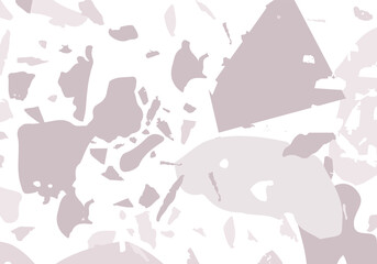 Terrazzo modern abstract template. Grey texture